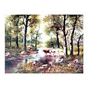 Handmade Landscape Art Oil Painting on Canvas (GH-020) (Start From 20 Units)-Free Shipping