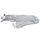 Beautiful Rabbit Fur Scarf, White (SF0197) (Start From 50 Units)-Free Shipping