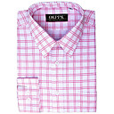 Long Sleeve Stripe Grid Dress Shirt (QRJ004-2) -Free Shipping by Air Mail