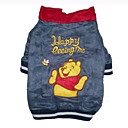 "happy mich zu sehen" Fleece-T-Shirt für Hunde-blau (bv043-blau)