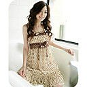 GIRLS Polka-Dot Belted Chiffon Dress Coffee (XJQZ010) (Start From 10 Units) Free Shipping