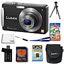 Panasonic Lumix DMC-FX520 (FX500) 10.7MP Digital Camera + 2GB SD Card + Extra Battery + 6 Bonus