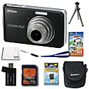 Nikon Coolpix S520 8.0mp fotocamera digitale + scheda SD da 2 GB + batteria extra + 6 bonus