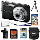 Nikon Coolpix S210 cámara digital 8.3mp + 2GB SD Card + batería extra + 6 bonus