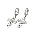 Stylish Cross Cubic Zirconia Earring - CZ Earring 80705-06 (SZY230)