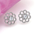Fashion Cubic Zirconia Earring with Removable Stud Post - CZ Earings EYX9-0004 (SZY092)