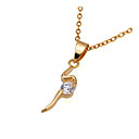18K Gold Plated Cubic Zirconia Necklace - CZ Necklace 80326-16 (SZY365)