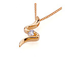 18K Gold Plated Cubic Zirconia Necklace - CZ Necklace 80526-07 (SZY364)