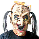 Personalized Latex Witch Halloween Mask with Hair (SZWS040)