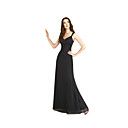 uma linha de correias vestido da dama de honra do assoalho-comprimento vestido de baile / hsx773 (início a partir de 3 unidades) frete grátis