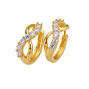 18K Stylish Dancing Cubic Zirconia Earring - CZ Earring SYX--0131 Clear (SZY431)