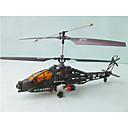 FREESHIPPING RC AH-64 Apache RTF 4 CH Electric Radio Remote Control Helicopter