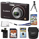 Panasonic Lumix DMC-FX38(FX37) 10.7MP Digital Camera with 2.5-inch LCD+4GB SD+Battery+6 Bonus SZW621