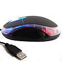 800dpi nueva óptica negro conducido pc usb rueda de desplazamiento del ratón (m3011)