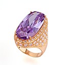 Marquise Cubic Zirconia Ring - Cubic Zirconia Ring 81027-07 Amethyst (SZY1000)