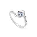 hoge kwaliteit zirconia sterling zilveren ring - zilveren ring r2728 (szy1047)