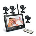 2.4GHZ 7-Inch Baby Monitor with 4x wireless Camera