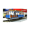 modèle de train - voiture (bleu)