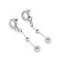 CZ Bubble Sterling Silver Earring Drop-Sterling Silver Earring e22656 (SZY1239)