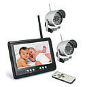 2.4GHZ 7-Inch Baby Monitor with 2x Night Vision Camera