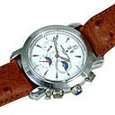 bruine mannen mechanische hand-wind watch gratis verzending