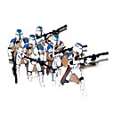 5 pezzi stelle imperium guerre soldato / clone soldato action figure (bianco e blu)