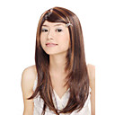 Capless Long Synthetic Dark Brown With Golden Brown Straight Hair Wig