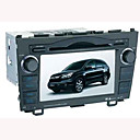 7-pulgadas, pantalla táctil de automóviles Honda CRV DVD de doble zona, sistema GPS de control de volante (szc612)