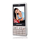roi k369 double carte tri-bande ultra-mince en métal écran de téléphone portable silver (szrw173)