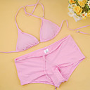 Free Shipping Hot Popular Pink Two Piece Bikini Swimwear Swimsuit (Start from 10 Units) (FT092)