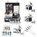 Free Shipping Professional Tattoo Kits With 3 Tattoo Guns