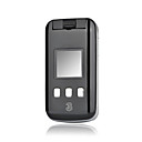 ku310 dual mode bluetooth único cartão 3G WCDMA celular flip preto (2GB TF) (szhx0240)
