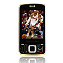 N96 java doble tarjeta bluetooth pantalla táctil + GSM CDMA teléfono celular negro tarjeta de 2 gb tf (szhx0262)