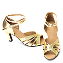 Top Fashionable Satin Upper Latin Ballroom Dance Shoes For Lady. More Colors Available (SBS032)