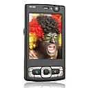 N95i Quad Band Dual Card Dual Standby Flat Touch Screen Slide Phone Black