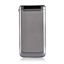 3600I Dual Card Dual Standby Dual Band Ultra Thin Flat Touch Screen Flip Cell Phone Silver (2GB TF Card)(SZ05450154)