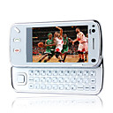 Jinpeng N97 style Dual Card Bluetooth Flat Touch Screen FM Slide Cell Phone White (2GB TF Card)(SZ05150415)