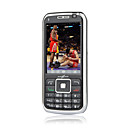 gaoxinqi 918 de doble pantalla plana de tarjeta de contacto con la carrera de caballos de plata lámpara perfume teléfono celular y negro (tarjeta de 2