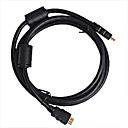 Cable HDMI macho a 28AWG macho con núcleo de ferrita para PS3 HDTV DVD (smqc157)