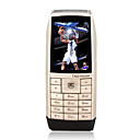 Håøya de doble banda de metal especial diseño de la cubierta de plata teléfono celular (tarjeta de 2GB TF) (sz05450337)
