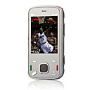 mini N86+ Dual Card Quad Band with TV Function Slide Cell Phone Brown (2GB TF Card)