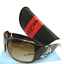 gafas de sol de moda + paño de limpieza libre y estuche duro - marco de café + diseño cráneo dsco4209-0479-11.13-75