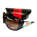 nuevo diseño de gafas de sol de moda del tatuaje + paño de limpieza libre y estuche duro - marco de café oscuro, con patrón de tigre dsco2226-0479-11.
