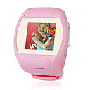 MQ007 Super Cool Qaud Band Watch Touch Screen Cell Phone Pink (2GB TF Card)