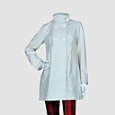 Double Breasted A-line Long Wool Pea Coat Women's Coat (4722)