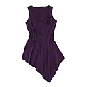 Hand Made Satin Flower Decorated Jersey Tunic Women's Top (8503AK002-0722)