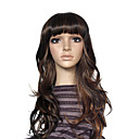 Long Curly Dark Coffee and Brown Hair Wig- Cowgirl