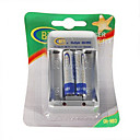 BTY-1000 mini 1.2V AA / AAA batterijlader met 2 * aaa 400mAh Ni-MH batterijen kit