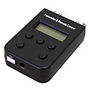 batterijloze fm transmitter met afstandsbediening voor iPod (zwart)