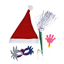 christmas hat Klöppel + + Handheld-Stick + + Augenklappe pfeifen Spielzeug